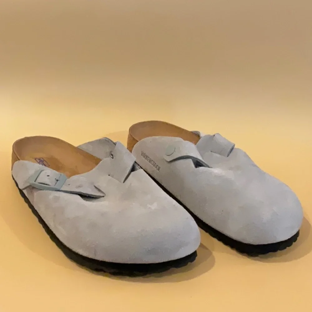 Birkenstock Boston Clogs in Pure Sage - Picture 1 of 10